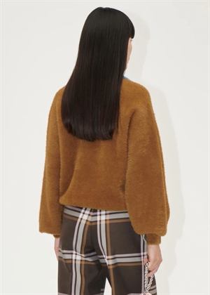 Knit fluffy polo Patridge Brown Stine Goya 
